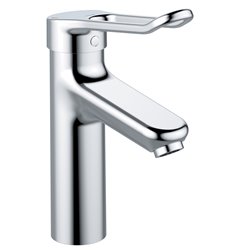Mitigeur lavabo Okyris Pro poignée ajourée, hauteur sous aérateur 104 mm