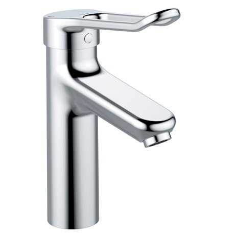 Mitigeur lavabo Okyris Pro poignée ajourée, hauteur sous aérateur 104 mm