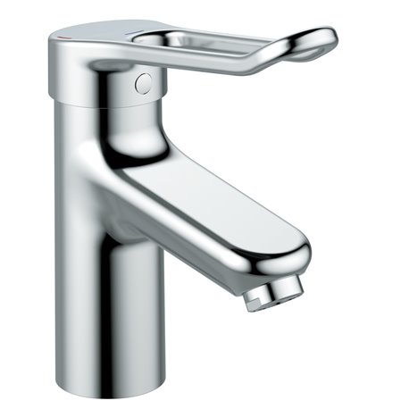 Mitigeur lavabo Okyris Pro poignée ajourée, hauteur sous aérateur 66 mm