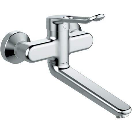 Mitigeur cuisine Okyris Pro H 197 mm raccords standards poignée ajourée