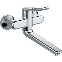 Mitigeur cuisine Okyris Pro H 197 mm raccords stop/purge poignée ajourée