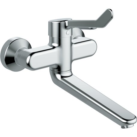 Mitigeur cuisine Okyris Pro H 222 mm raccords stop/purge poignée rallongée