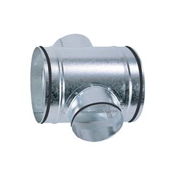 Croix équerre 90° Galva avec joints Ø2x200 / 2x160 mm