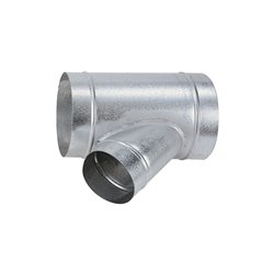 Té oblique 45° Galva standard Ø125 / 125 mm