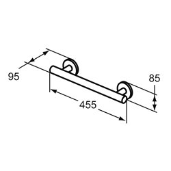 Barre de maintien Matura 2 45 cm