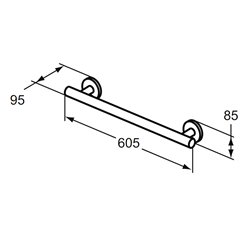 Barre de maintien Matura 2 60 cm
