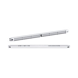 Entrée d'air grande entaille autoréglable + grille façade 22 m3/h Blanc