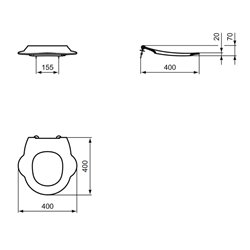 Abattant WC Contour 21 Rouge ergonomique