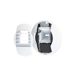 Bouche d'extraction hygro et temporisée 15/50 m3/h Élec 230V Détection de présence pour Salle de bains avec WC