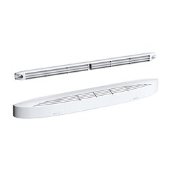 Entrée d'air autoréglable acoustique + grille façade 45 m3/h Blanc