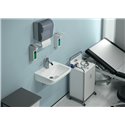 Lavabo HygienIQ antisplash 50x40 cm arrête Hydrofin