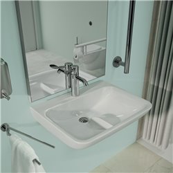 Lavabo HygienIQ antisplash 60x40 cm arrête Hydrofin