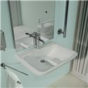 Lavabo HygienIQ antisplash 60x40 cm arrête Hydrofin
