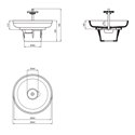 Lavabo Contour 21 Ø 95 cm en céramique