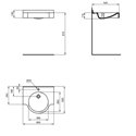Lavabo-plan Matura 60x52,5/35 cm sans trop-plein
