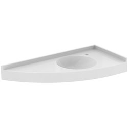 Lavabo-plan Matura 108x50 cm version angle à droite