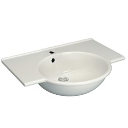 Lavabo-plan Sapho 65x52 cm avec trop-plein