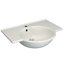 Lavabo-plan Sapho 65x52 cm avec trop-plein
