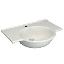 Lavabo-plan Sapho 65x52 cm sans trop-plein