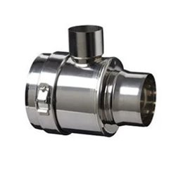 Élément droit prise d'air horizontal Ø 80/130 mm Inox