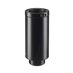 Elément droit Therminox EDP180TZ150EM/9019 Version TZ Finition plafond Ø 180 mm Noir