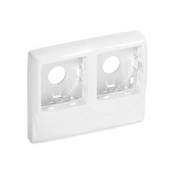 Lot de 2 boîtiers doubles pour appareillage LegrandTM sur Optima TM 22x12,5 mm & 32x12,5 mm blanc