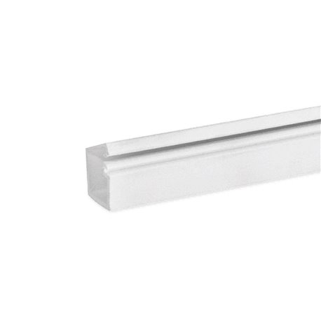 Lot de 2 m moulures auto-adhésive avec couvercle à charnière TMR 12x12 mm 1 compart. blanche Lot de 2 m moulures auto-adhésive avec couvercle à charnière TMR 12x12 mm 1 compart. blanche