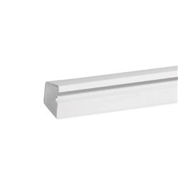 Lot de 70 m moulures auto-adhésive avec couvercle à charnière TMR 16x12 mm 1 compart. blanche
