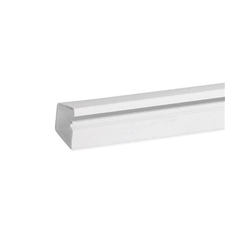 Lot de 70 m moulures auto-adhésive avec couvercle à charnière TMR 16x12 mm 1 compart. blanche Lot de 70 m moulures auto-adhésive avec couvercle à charnière TMR 16x12 mm 1 compart. blanche