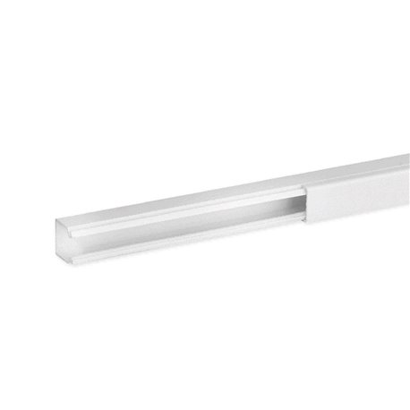 Lot de 2 m de goulotte de distribution non cloisonnable TA-E 15x17 mm 1 compartiment blanche