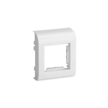 Lot de 10 supports 45x45 mm 2 modules pour TA-E et TA-G 80x40 et 80x60  mm blanc