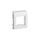 Lot de 10 supports 45x45 mm 2 modules pour TA-E et TA-G 80x40 et 80x60  mm blanc