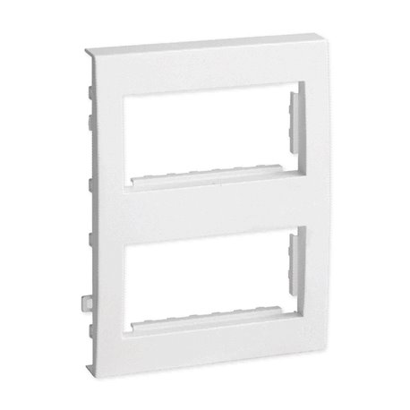 Lot de 5 supports 45x45 mm 2x4 modules pour TA-E et TA-G 150x60 et 150x80 mm blanc