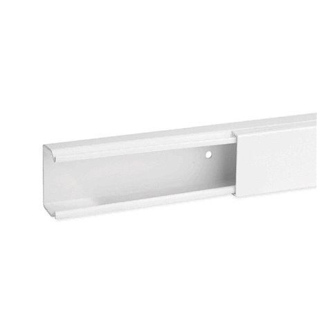 Lot de 2 goulottes de distribution non cloisonnable TA-E 40x25 mm 1 compartiment blanche Lot de 2 goulottes de distribution non cloisonnable TA-E 40x25 mm 1 compartiment blanche
