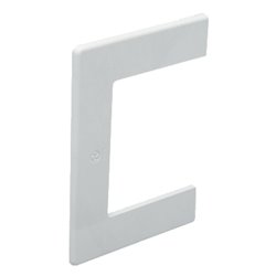 Lot de 20 embouts de passage au mur pour TA-E TA-G 80x40 80x60 mm blanc