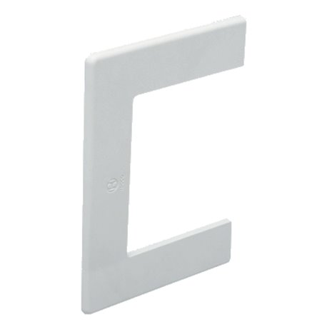 Lot de 20 embouts de passage au mur pour TA-E TA-G 80x40 80x60 mm blanc