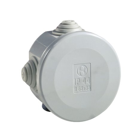 Boîte de dérivation étanche Pico diam. 60 Prof. 35 grise à tétines IP55 960°C