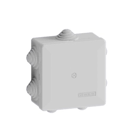 Boîte de dérivation étanche Pico 80x80 Prof. 40 grise à tétines IP55 960°C