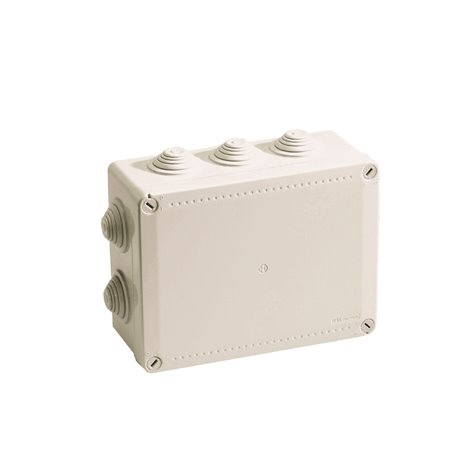 Boîte de dérivation étanche Pico 150x110 Prof. 70 grise à tétines IP55 960°C