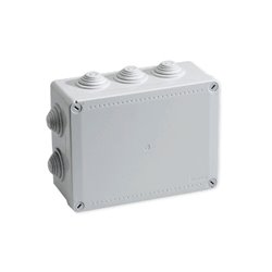 Boîte de dérivation étanche Pico 190x140 Prof. 70 grise à tétines IP55 960°C