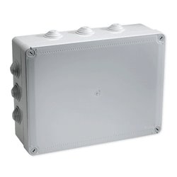 Boîte de dérivation étanche Pico 380x300 Prof. 120 grise à tétines IP55 960°C