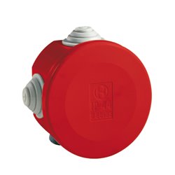 Boîte de dérivation étanche Pico diam. 60 Prof. 35 rouge à tétines IP55 960°C