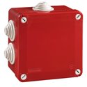 Boîte de dérivation étanche Pico 100x100 Prof. 50 rouge à tétines IP55 960°C
