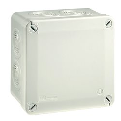 Lot de 60 boîtes de dérivation étanches Pico 100x100 Prof. 50 grise perforable IP56 960°C