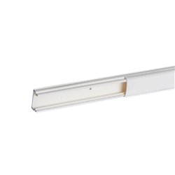Lot de 2 m de moulure Optima TM 22x12,5 mm 1 compartiment blanche