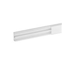 Lot de 2 m de moulure Optima TM 22x12,5 mm 2 compartiments blanche