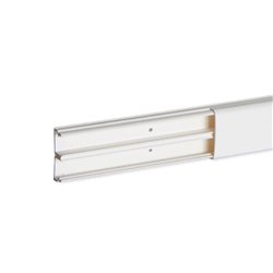 Lot de 2 m de moulure Optima TM 32x12,5 mm 2 compartiments blanche