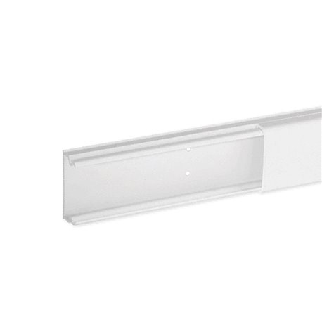 Lot de 2 m de moulure Optima TM 34x16 mm 1 compartiment blanche