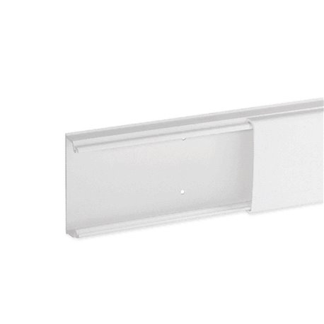 Lot de 2 m de moulure Optima TM 52x20 mm 1 compartiment blanche