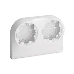 Boîtier double pour appareillage Optima TM 22x12,5 & 32x12,5 mm blanc